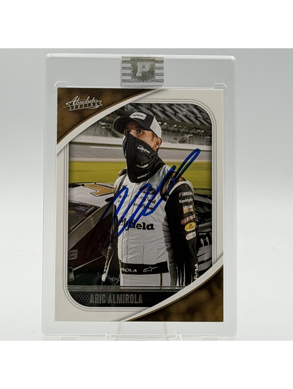 Aric Almirola 2021 Panini Absolute Racing Autograph Auto NASCAR Pristine
